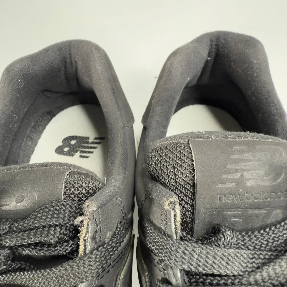 New Balance 574 Womens 6 B Casual Sneaker Black Iridescent Low Lace Up Dad Shoes
